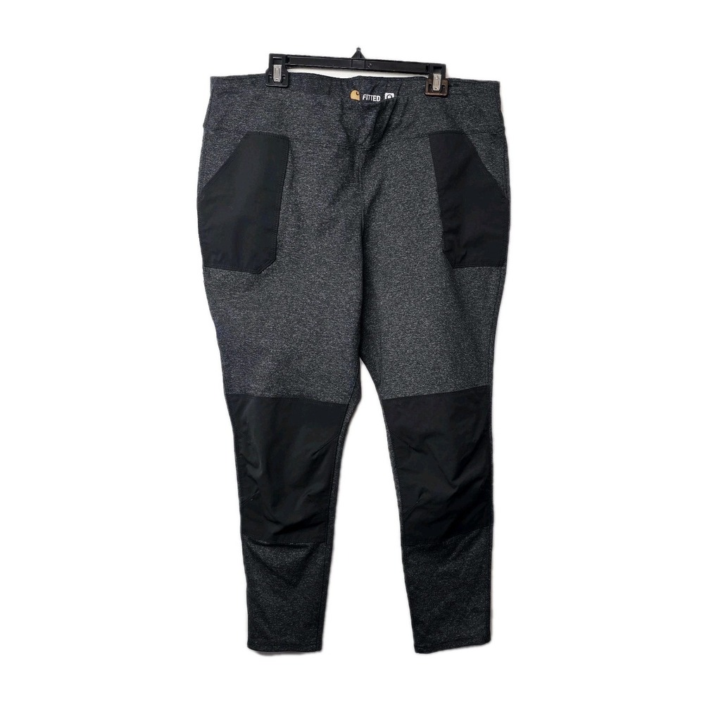 Carhartt Women's Force Stretch Utility Legging Pants XXL (20) Gray Fitted EUC